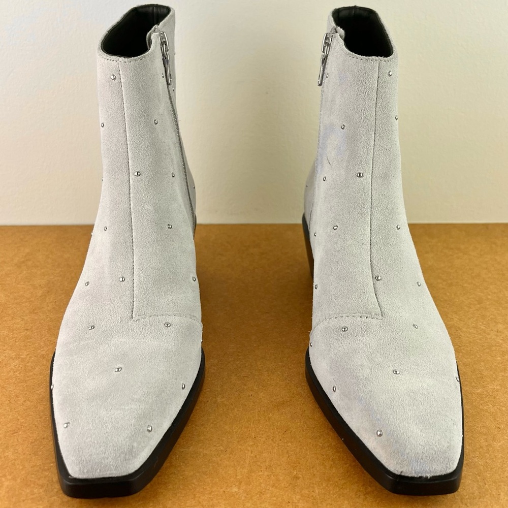 NEW RAG & BONE TAUPE SUEDE STUDDED BOOTIES - Picture 9 of 11